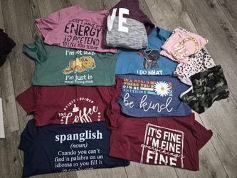 Mixed Lot of Graphic Tees and Shorts