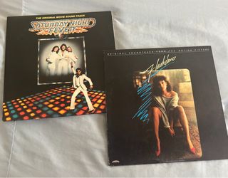 Saturday Night Fever and Flashdance Soundtrack Vinyls