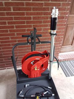 Ironton Air-Operated 5:1 Oil Pump Kit — With Cart and Hose Reel $275 for  Sale in Rocky Face, GA - OfferUp