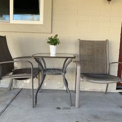 Bistro Set, One Chair And One Table