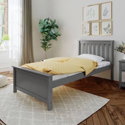 Grey Twin Bed Frame 