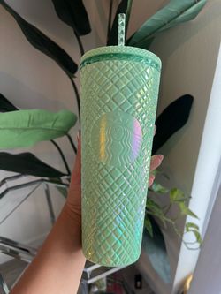 Starbucks Summer 2024 Iridescent Mint Jade Green Jewel Venti Tumbler