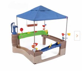 Pump and Splash Shady Oasis Kids Water Play/Table with Shade Canopy