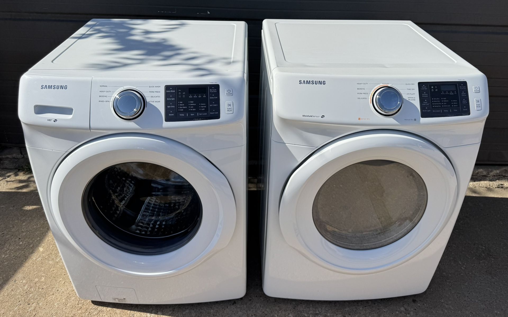 Samsung VRT Front Load Washer/Electric Sensor Front Load Dryer (can deliver)