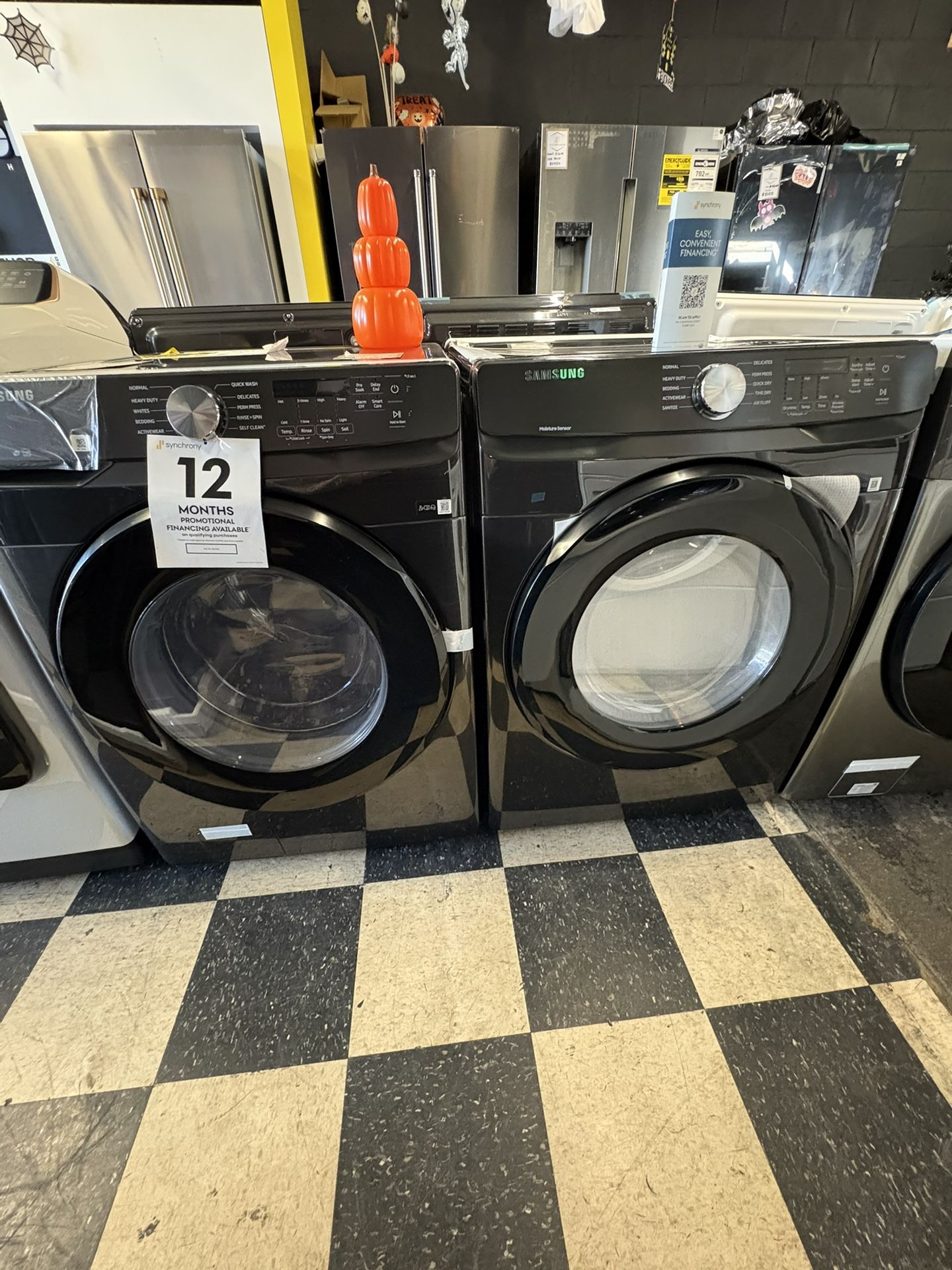 Samsung Washer And Dryer Set In Black 🎃