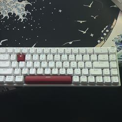 all white and red keyboard red switches 