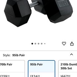 95lb Dumbbell Pair
