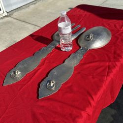 Household Wall Decor Giant Spoon And Fork