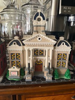 Department 56 Village Town Hall Building