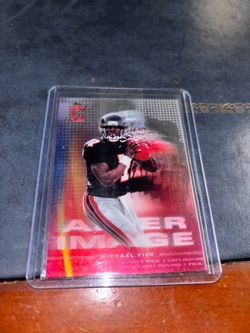 Michael Vick after image football card