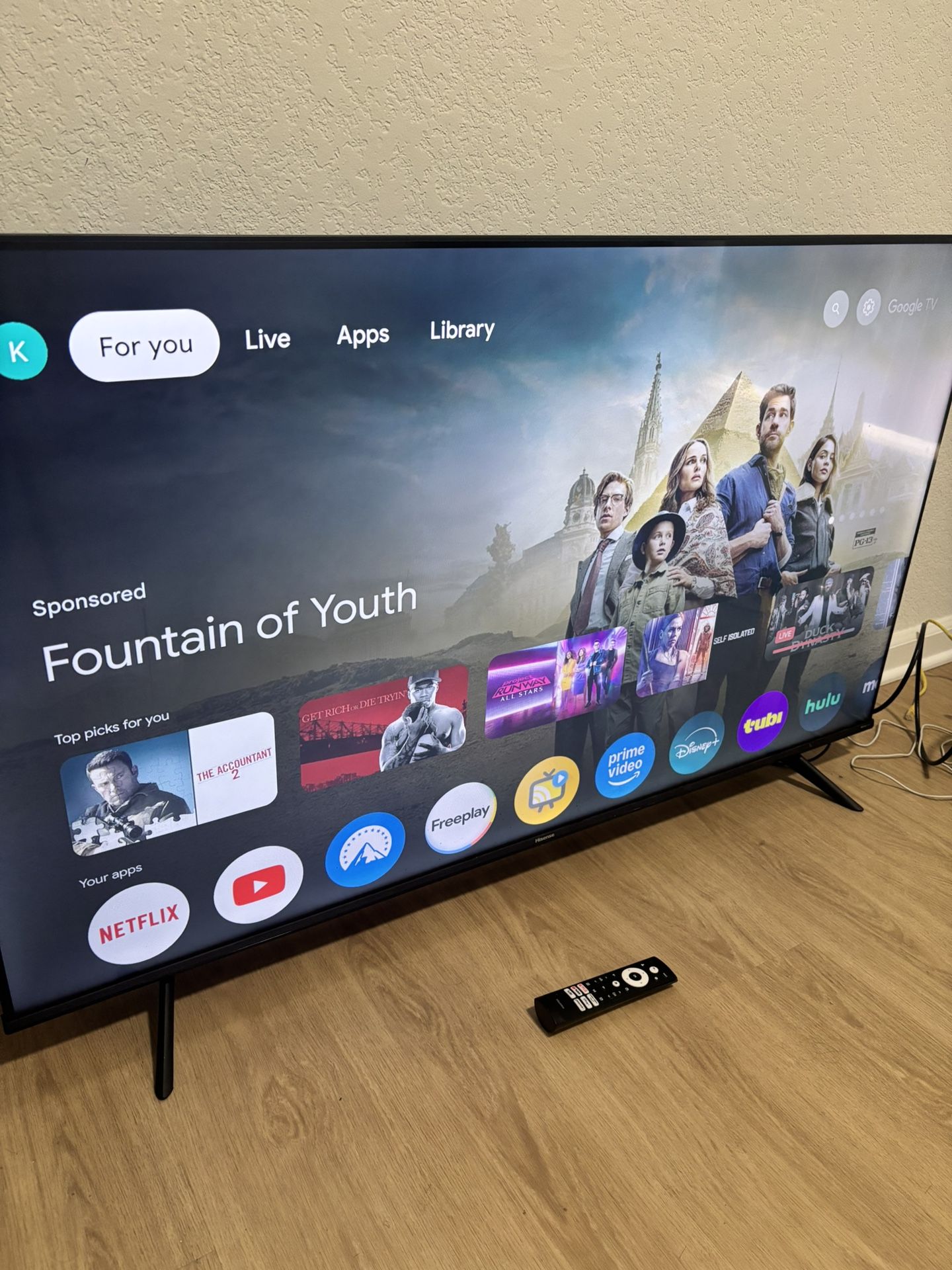 55” Smart Hisense Google TV