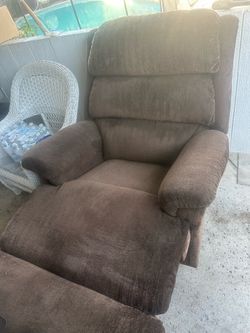 Couch recliner brown