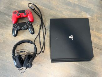 Sony PlayStation 41 TB with 2 Controllers & Gaming Headset