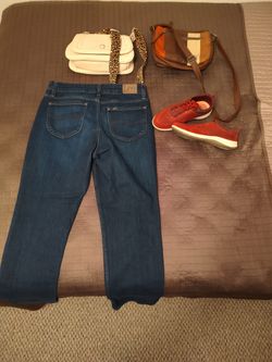 Women's Purses, Shoes, Jeans Package Feal