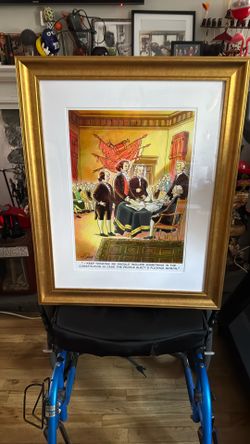 Framed Artwork Signed By Artist Pescevich 