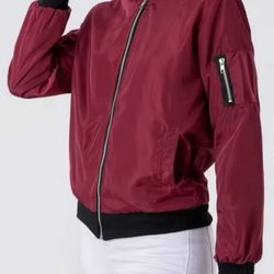 Burgundy jacket