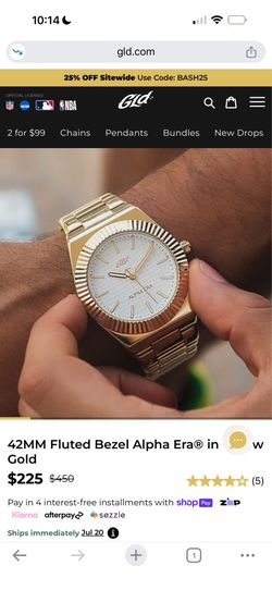 Gld yellow gold watch