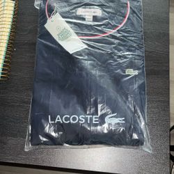 Navy Blue Size 42 Lacoste Sweater 100% Cotton - NEW, SEALED, TAGS ON