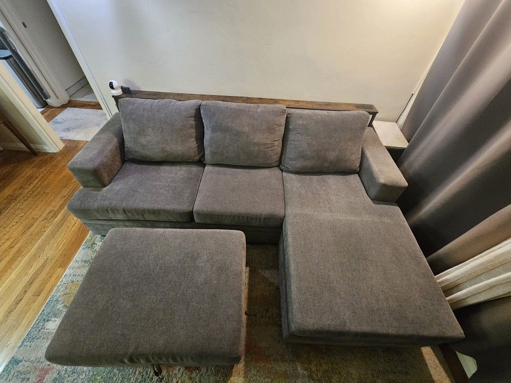 Sofa With Chaise And Ottoman