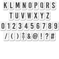 7-6) 5 Inch (45 Pieces) Letter Stencil Set – Reusable Alphabet and Number Stencils for Home Decor, DIY Wall Art, and Custom Signs – Durable Plastic fo