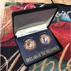 First & Last Dollars Of The Millennium Coins