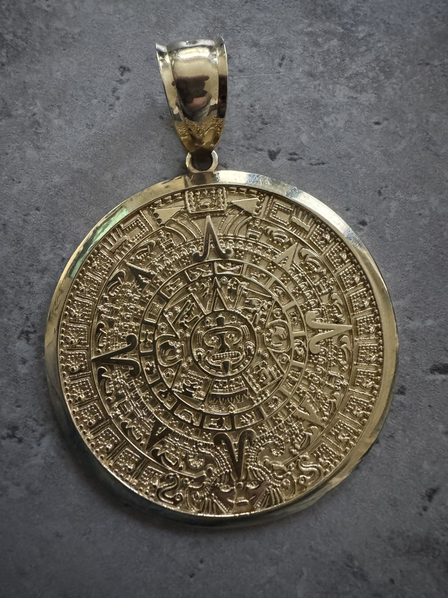 Aztec Calendar Pendant 