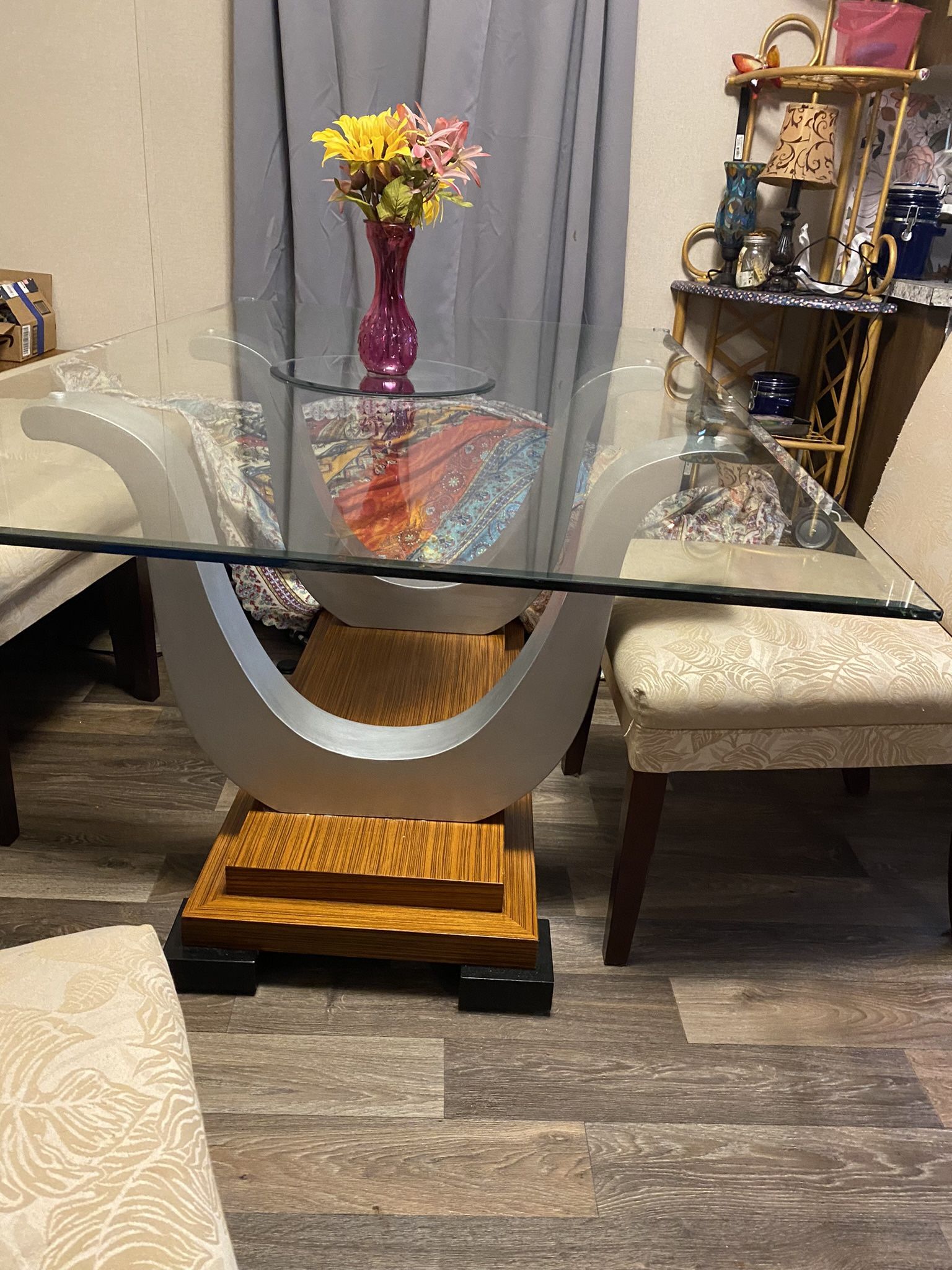 Floating Glass Dining Table