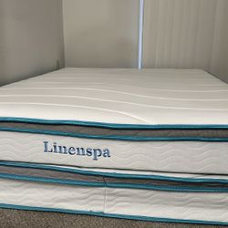 Linenspa 8 Inch Memory Foam And Spring Hybrid Mattress - Queen Size