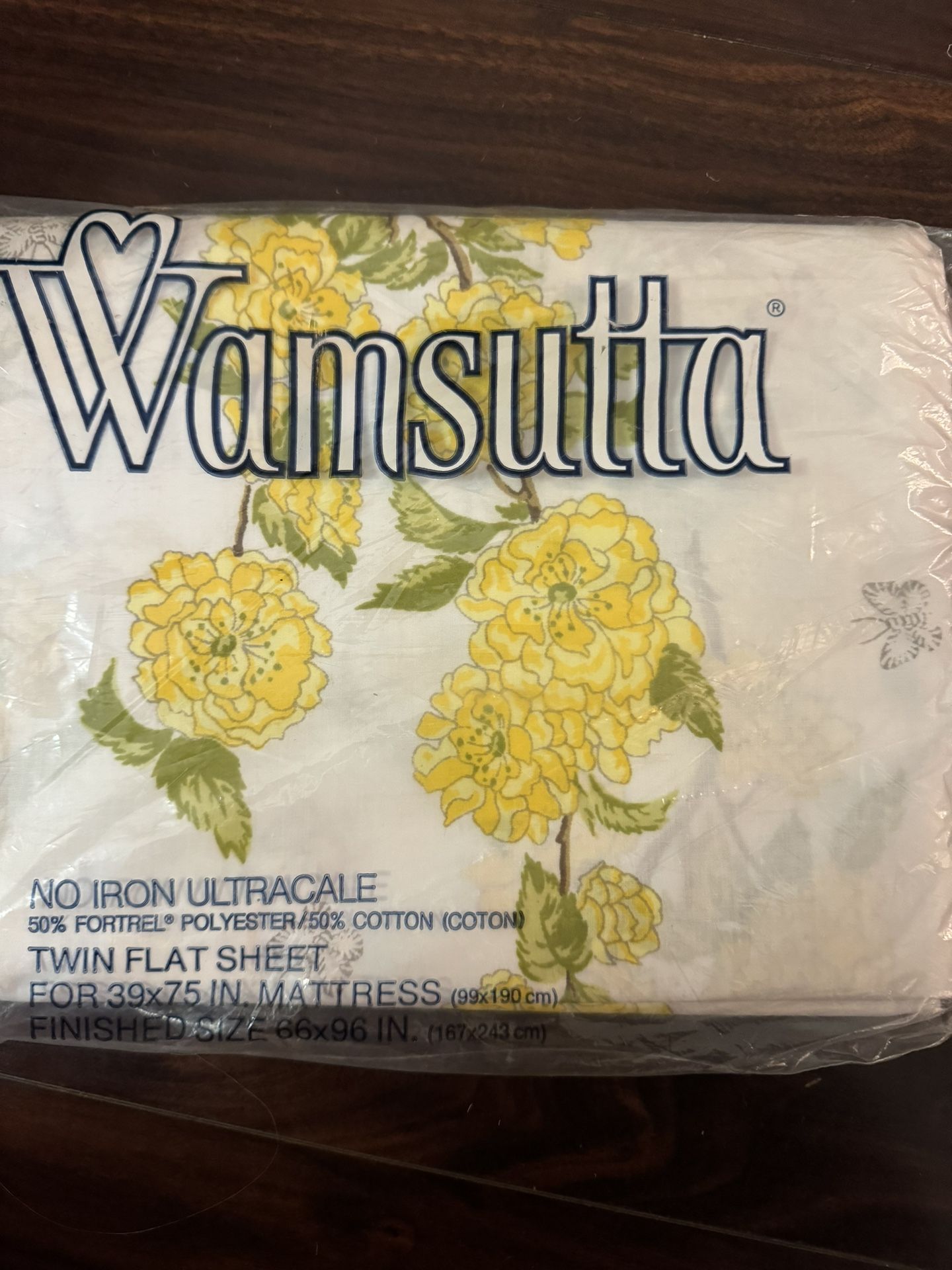 New Wamsutta By Christian Dior Non Iron Ultracale Twin Flat Sheet