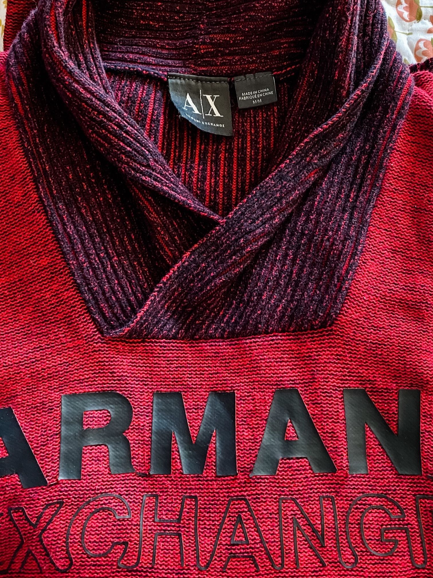 LIKE NEW- Men’s Logo Shawl Sweater MEDIUM