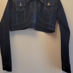 womens jeans jacket size L