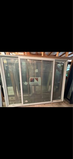 Andersen Sliding Glass window White Frame 96x71