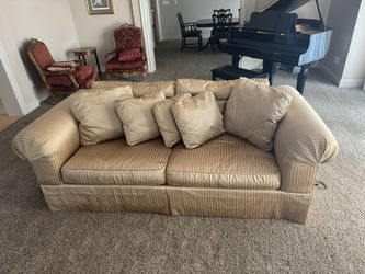 Baker Furniture Silk Stripped sofa