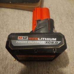 Milwaukee M12 Red Lithium High Output Xc5.0 Battery