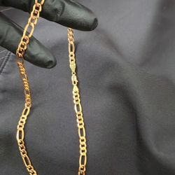 10k Gold Figaro Chain