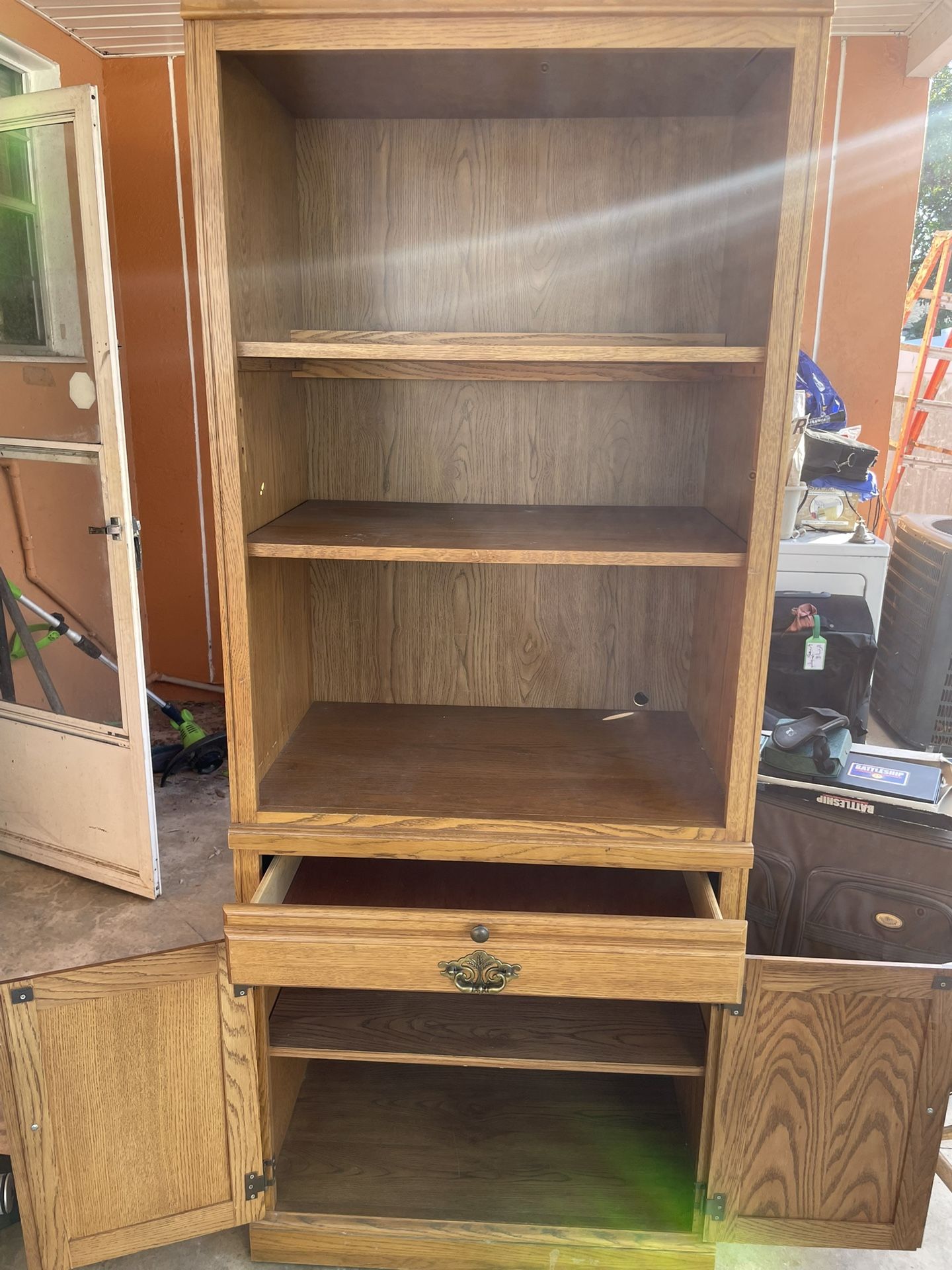 Vintage Oak Wood Cabinet