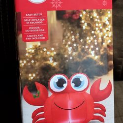 New!! Inflatable Christmas Lawn Ornament  - Crab