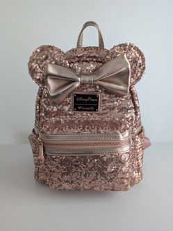 Disney Parks Loungefly Rose Gold Backpack