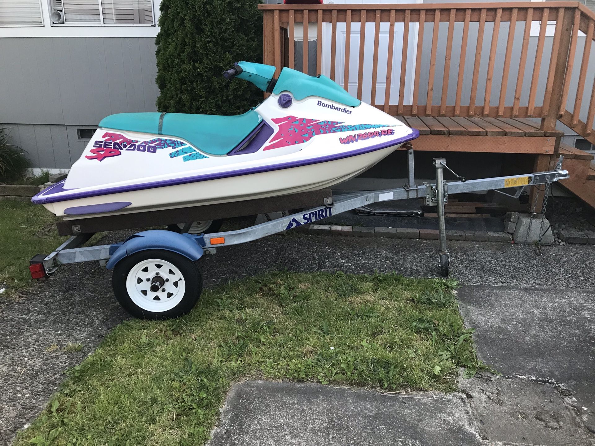 Seadoo sp 1995 and trailer for Sale in Auburn, WA OfferUp
