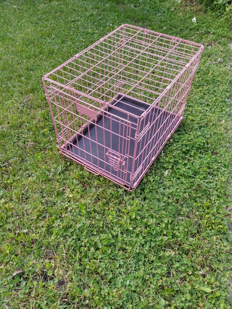Pink Chiwawa Cage Kennel Doghouse Puppy Pup