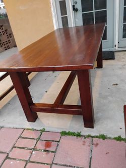 Rosewood Table an benches complete