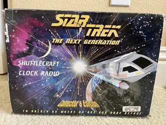 Star Trek Next Generation, Collector's Edition Shuttlecraft Clock Radio, 1994