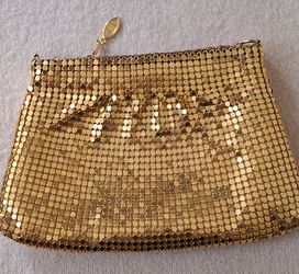 GOLD METAL EVENING PURSE