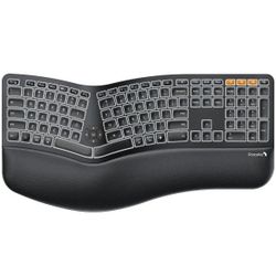 ProtoArc EK01 Plus Backlit Bluetooth Ergonomic Keyboard, Full Size, Black Retail $74.00