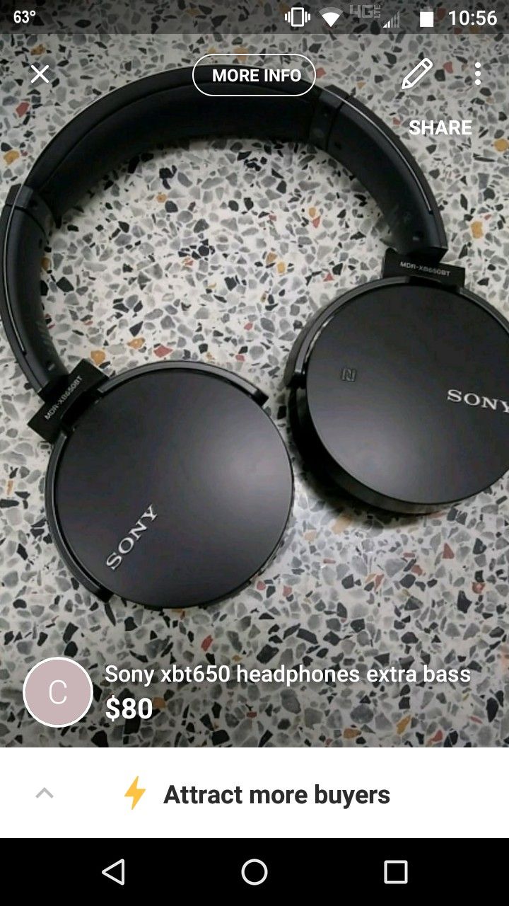 Sony xbt650 Bluetooth headphones for Sale in Alta IA OfferUp