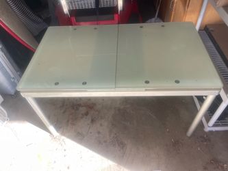 Glass Top Extendable Table / Work Station