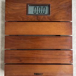 Conair Teak Wood Bathroom Scale