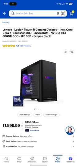 Lenovo - Legion Tower 5i Gaming Desktop