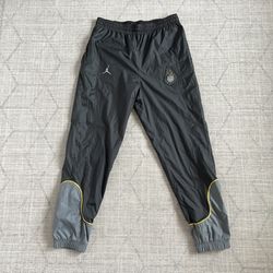 Jordan 4 Retro Legacy Men’s Black/Grey Athletic Casual Gym Workout Jogger Sweats Pants