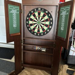 East Point Dartboard Cabinet Set